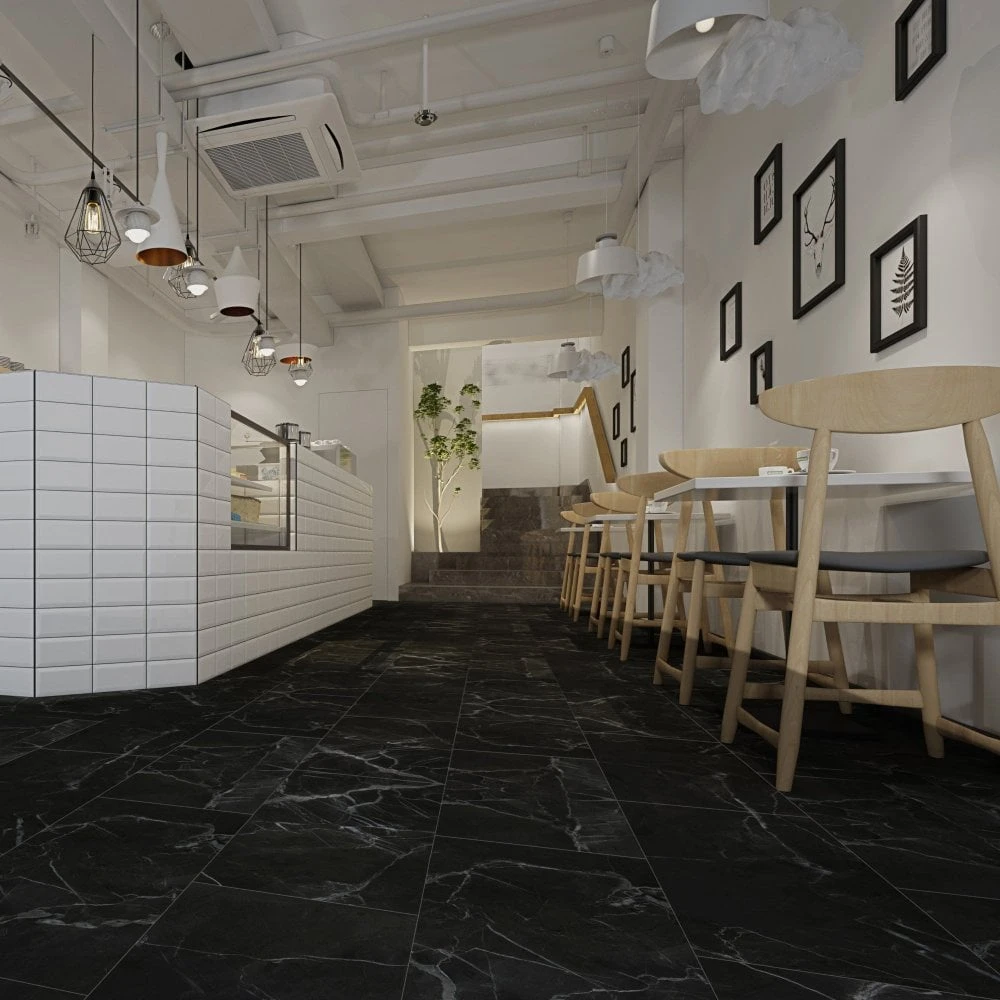 Liberty Floors Black Marble - Prima 5mm Rigid Core Vinyl Flooring (246858) 6 Liberty Floors Black Marble - Prima 5mm Rigid Core Vinyl Flooring (246858) - Image 4