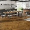 Liberty Floors Bourbon Oak - Manor Herringbone Parquet 14mm Engineered Real Wood Flooring (284293) -Leader Floors bourbon oak manor herringbone parquet 14mm engineered real wood flooring 284293 p117141 240994 image