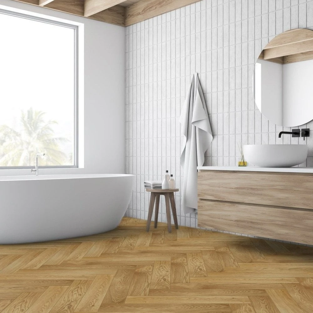 Liberty Floors Caramel Oak - Manor Herringbone Parquet 14mm Engineered Real Wood Flooring (249869) 8 Liberty Floors Caramel Oak - Manor Herringbone Parquet 14mm Engineered Real Wood Flooring (249869) - Image 6