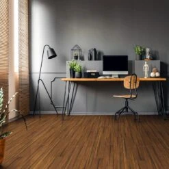 Leader Floors 40 Liberty Floors Carbonised Strand Woven Bamboo - Rustic 14mm Solid Real Wood Flooring (300862)