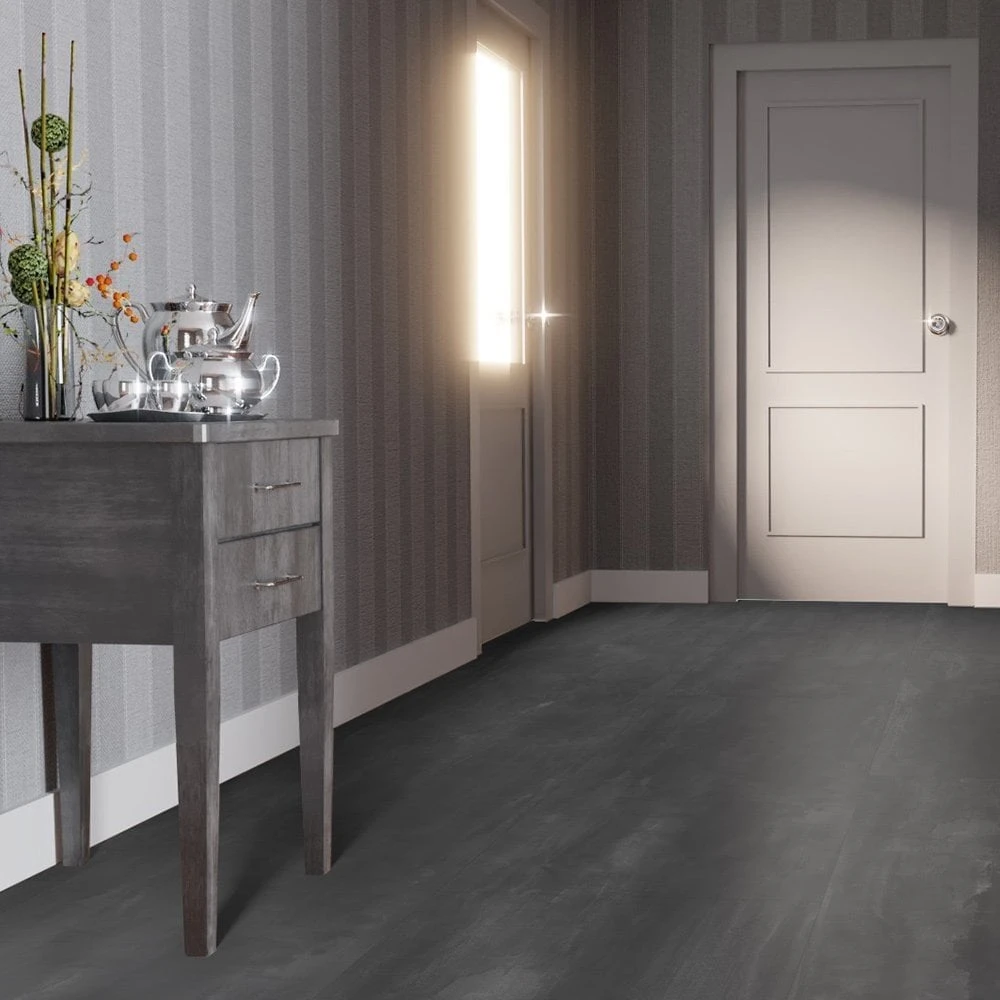 Liberty Floors Charcoal Grey - Lustre 8mm High Gloss Laminate Flooring (217056) 7 Liberty Floors Charcoal Grey - Lustre 8mm High Gloss Laminate Flooring (217056) - Image 5