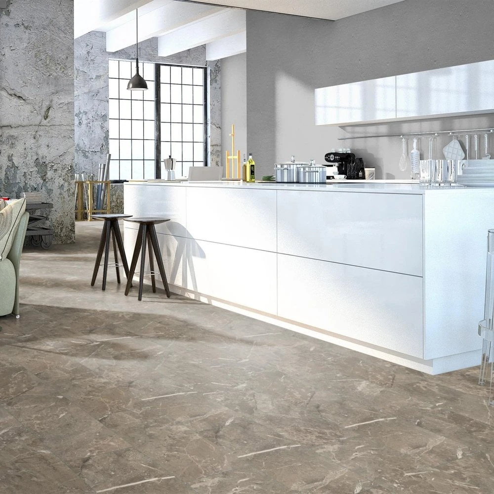 Liberty Floors Grey Marble - Universo 8mm Laminate Flooring (263473) 3 Liberty Floors Grey Marble - Universo 8mm Laminate Flooring (263473)