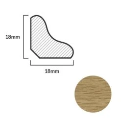 Leader Light Oak Laminate Scotia Beading (2.4m) 6 Leader Light Oak Laminate Scotia Beading (2.4m) -Leader Floors light oak laminate scotia beading 2 4m p84899 191804 image