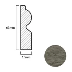 Leader Medium Grey Torus Laminate Skirting Board (2.4m) 10 Leader Medium Grey Torus Laminate Skirting Board (2.4m) -Leader Floors medium grey torus laminate skirting board 2 4m p84930 191867 image