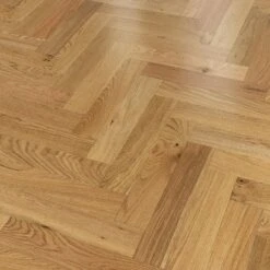 Liberty Floors Natural Oak - Herringbone Parquet 14mm Engineered Real Wood Flooring (219384) -Leader Floors natural oak herringbone parquet 14mm engineered real wood flooring 219384 p85832 201389 image
