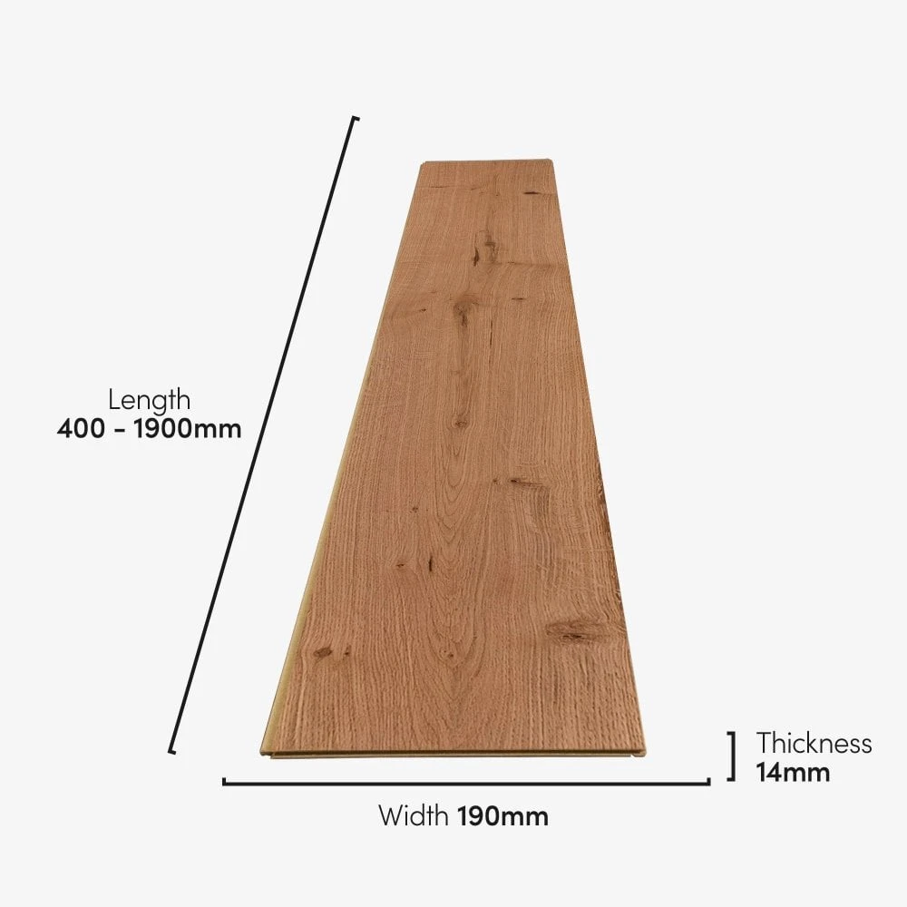 Liberty Floors Natural Oak - Premier 14mm Engineered Real Wood Flooring (190926) 6 Liberty Floors Natural Oak - Premier 14mm Engineered Real Wood Flooring (190926) - Image 4