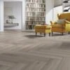 Kronotex Oak Silver - Herringbone 8mm Laminate Flooring (222940) -Leader Floors oak silver herringbone 8mm laminate flooring 222940 p89187 204903 image