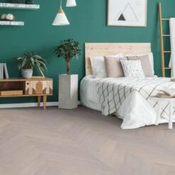 Liberty Floors Pebble Grey Oak - Chevron 15mm Engineered Real Wood Flooring (249202) -Leader Floors pebble grey oak chevron 15mm engineered real wood flooring 249202 p108328 240896 image