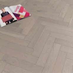 Leader Floors -Leader Floors pebble grey oak herringbone parquet 14mm engineered real wood flooring 219386 p85834 201393 image
