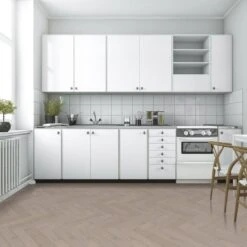 Liberty Floors Pebble Grey Oak - Herringbone Parquet 14mm Engineered Real Wood Flooring (219386) -Leader Floors pebble grey oak herringbone parquet 14mm engineered real wood flooring 219386 p85834 242848 image