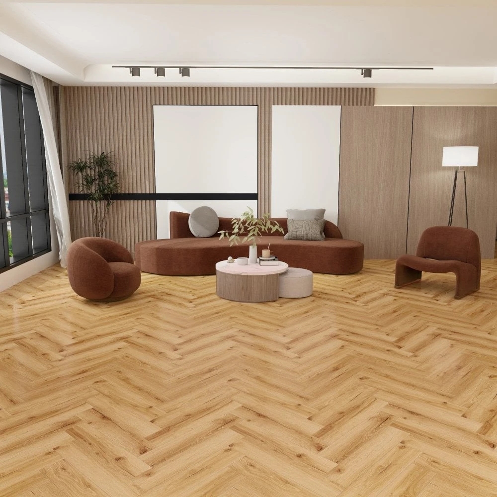 Liberty Floors Rustic Oak - Lifestyle SPC Herringbone 5.5mm Rigid Core Vinyl Flooring (305105) 3 Liberty Floors Rustic Oak - Lifestyle SPC Herringbone 5.5mm Rigid Core Vinyl Flooring (305105)