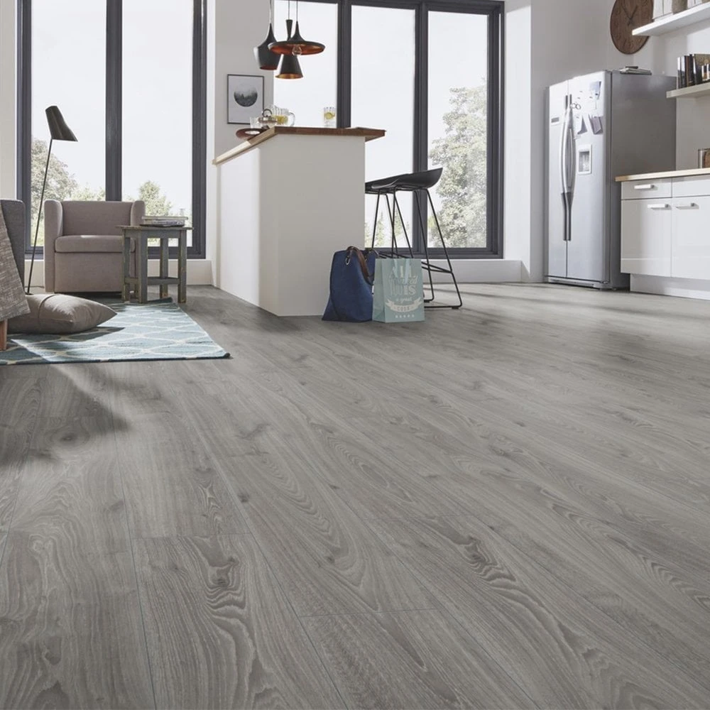 Kronotex Timeless Grey Oak - Robusto Villa 12mm Laminate Flooring (217736) 3 Kronotex Timeless Grey Oak - Robusto Villa 12mm Laminate Flooring (217736)