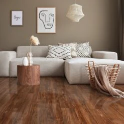 Liberty Floors Walnut - Lustre 8mm High Gloss Laminate Flooring (217785)