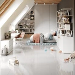 Liberty Floors White - Lustre Flawless 8mm High Gloss Laminate Flooring (183654) -Leader Floors white lustre flawless 8mm high gloss laminate flooring 183654 p69724 187827 image
