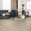 Liberty Floors White Oak Smoked - Chevron 15mm Engineered Real Wood Flooring (324685) -Leader Floors white oak smoked chevron 15mm engineered real wood flooring 324685 p119851 243530 image