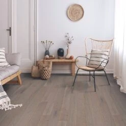 Liberty Floors White Oak Smoked - Classic 10mm Engineered Real Wood Flooring (223754)